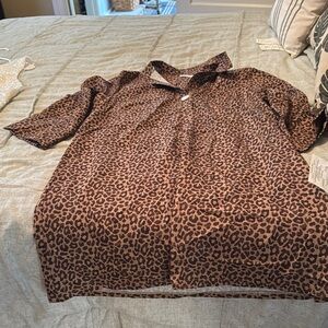 Leopard Print Blouse